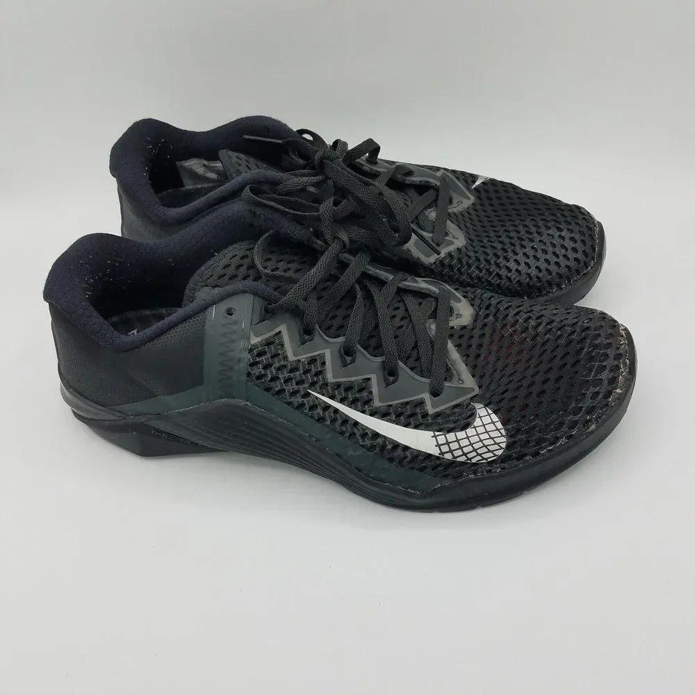 Nike Metcon 6 Triple Black Anthracite Men Training Sneakers Mens 8 CK9388-001